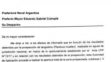 Con la apertura total de las tres subáreas prospectadas se inició la temporada del langostino en aguas nacionales
