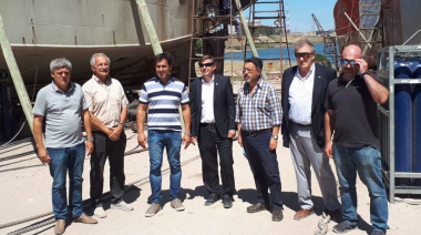 Bosch visitó el Astillero Vanoli y se reunió con el Consorcio Portuario de Necochea