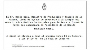Macri anunciará este lunes medidas sectoriales para la pesca y la industria naval.