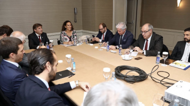 Michetti encabezó en Madrid una reunión con empresarios pesqueros españoles