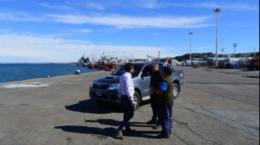 Pablo Gonzáles realizó una recorrida por el puerto de Deseado