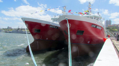Moscuzza presentó oficialmente a sus dos nuevos buques