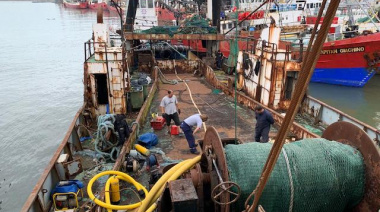 Barcos de Alpesca: Red Chamber comenzó a reparar el Cabo Vírgenes