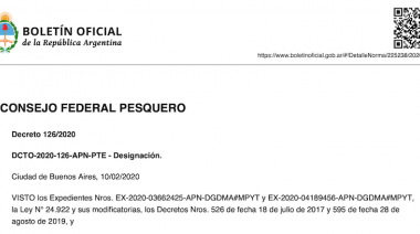 Consejo Federal Pesquero: Designan a un politólogo como representante por el Poder Ejecutivo
