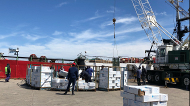 Intensa actividad en el muelle por la descarga de tres centolleros