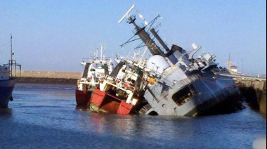Buque de Empesur resultó dañado por el destructor que se fue a pique en Puerto Belgrano