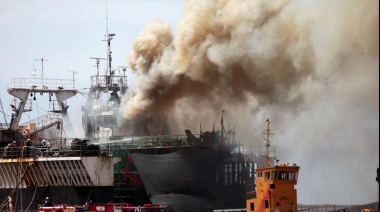 Se incendió en Mar del Plata un tangonero de Pescapuerta