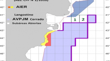 Se oficializó la suspensión del despacho a la pesca de langostino en el área de veda