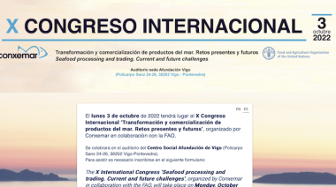 El X Congreso Conxemar-FAO supera los 300 asistentes y ultima el cierre de inscripciones, a dos semanas de su celebración