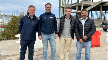 Directivos del Grupo Iberconsa visitaron Puerto Deseado para supervisar la reparación de dos buques pesqueros 
