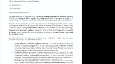 Cámaras pesqueras advierten sobre posible otorgamiento de nuevos permisos a Red Chamber y alertan por impacto ambiental y laboral