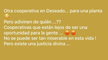 Escándalo en Santa Cruz, Stefi Grant presentó su renuncia y luego publicó en su estado de WhatsApp un hiriente mensaje contra un empresario