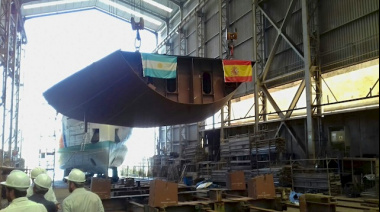 Construcción del nuevo buque  del INIDEP: se instaló la quilla