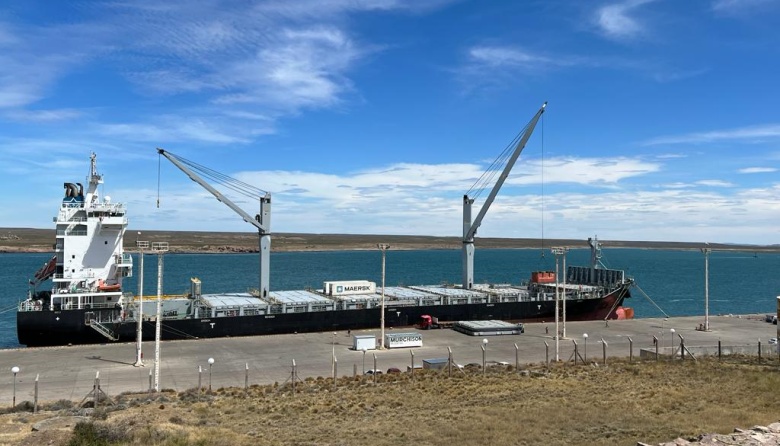 Estibadores piden 1.800 dólares por cada contenedor de cianuro que se descargue por Puerto Deseado