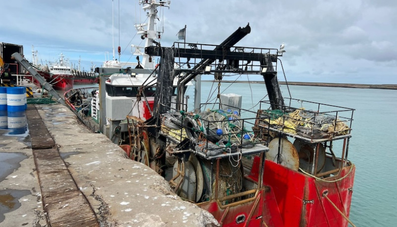 El puerto deseadense recibió nuevamente a un buque fresquero