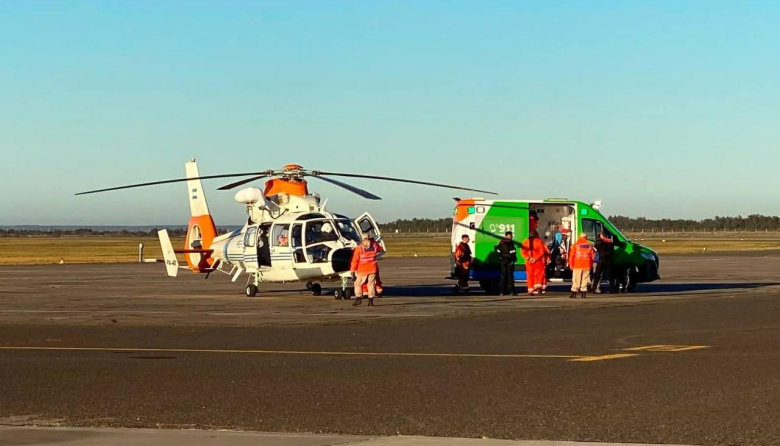 Prefectura evacuó de urgencia a un marinero del tangonero Bogavante Segundo
