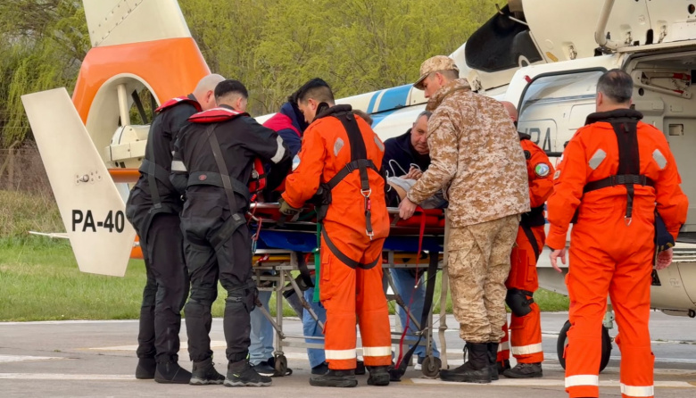 Prefectura aeroevacuó a un tripulante de un buque pesquero