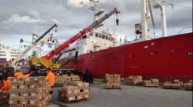 El congelador merlucero Echizen Maru capturó 412 toneladas de calamar