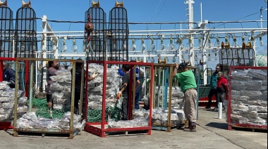 Empresas destacan la alta eficiencia en las descargas por el puerto deseadense