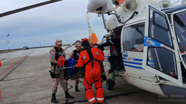 Prefectura aeroevacuó a un tripulante del buque tangonero “Aresit”