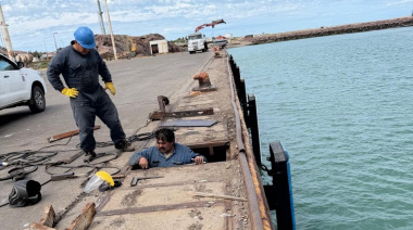 Finalizó la instalación de las defensas en el puerto deseadense