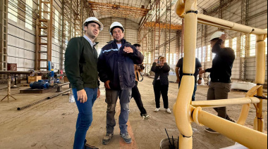 Torres destacó los avances en la obra del Astillero de Comodoro Rivadavia y aseguró que “fortalece la competitividad regional”