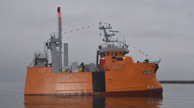 Botaron el buque pesquero “San Severo”, una nueva incorporación para la flota de Rawson