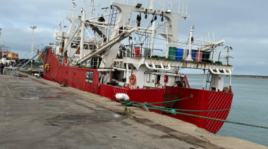 Muchos barcos pescaron cerca de Puerto Deseado, pero Madryn volvió a quedarse con las descargas