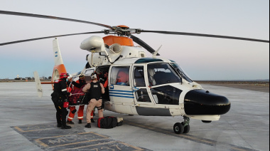 Prefectura aeroevacuó a un tripulante del congelador tangonero Magdalena