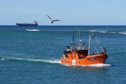 Tras ser reparado zarpó por primera vez el buque Liliana desde el Puerto Caleta Paula