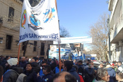 Baja presencia de Puerto Deseado en la marcha nacional del SOMU en Buenos Aires