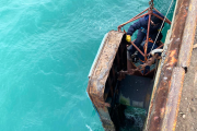 Avanzan las refacciones en los sitios 1 y 2 del puerto de Deseado