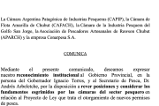 Cámaras celebran la decisión del Gobierno de Chubut de dar marcha atrás con el proyecto de nuevos permisos de pesca