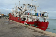 Muchos barcos pescaron cerca de Puerto Deseado, pero Madryn volvió a quedarse con las descargas