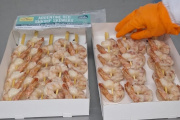 Desde Deseado exportan brochettes de langostino listas para las góndolas de Estados Unidos