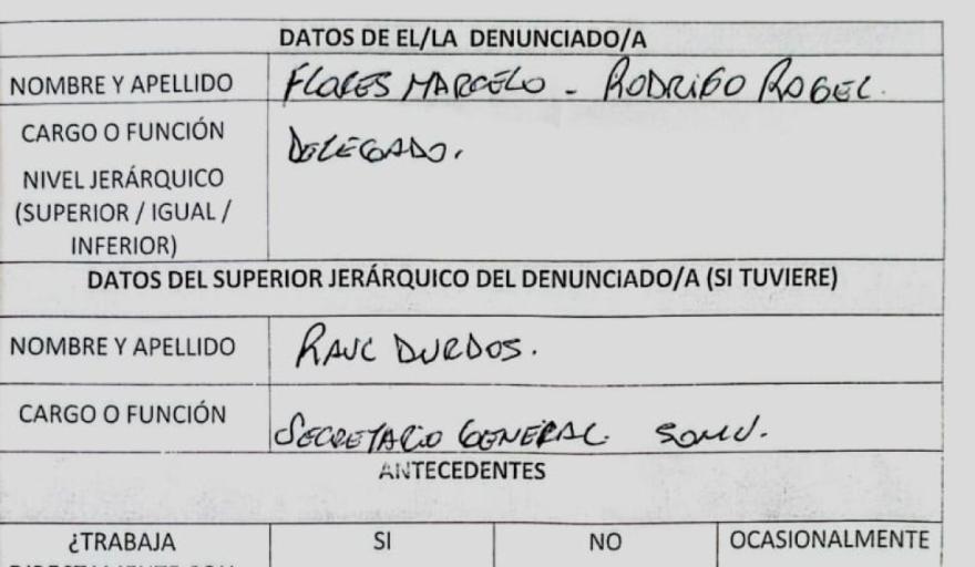 Denuncian a delegados del  SOMU Puerto Deseado por discriminación, hostigamiento e incumplimiento de un fallo judicial