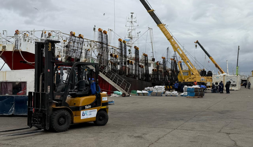 Por escasa diferencia, Madryn encabeza las descargas de calamar
